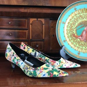 Zara floral pumps